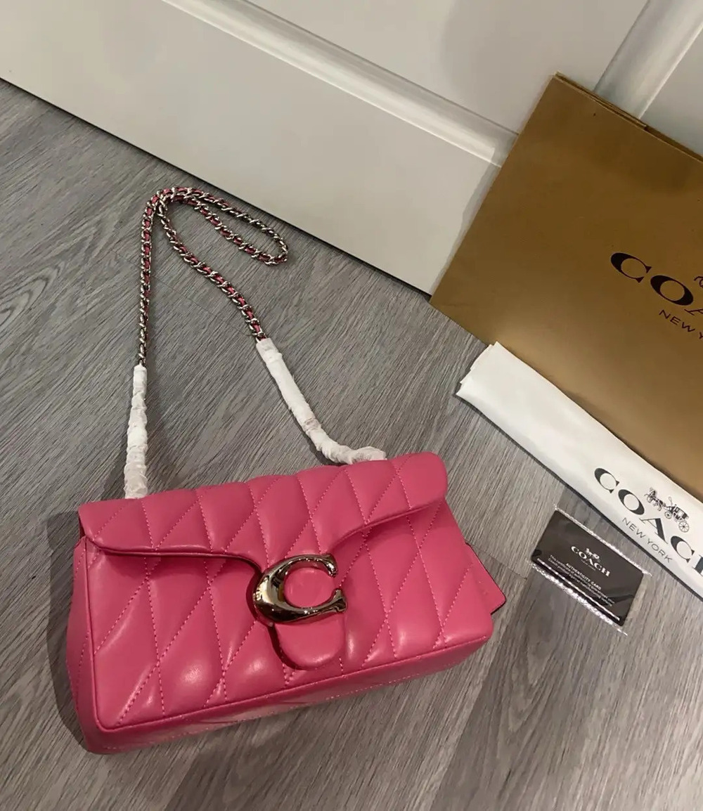 Coach Pink Silver crossbody bag